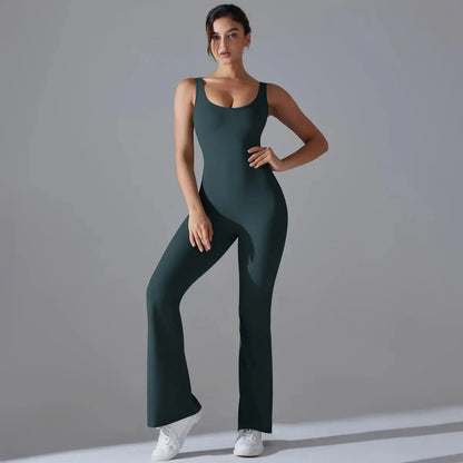 Second Skin BodyGlide Flare Jumpsuit - Lolu Active