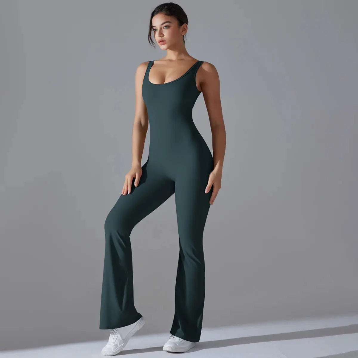 Second Skin BodyGlide Flare Jumpsuit - Lolu Active