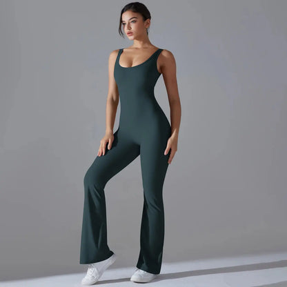 Second Skin BodyGlide Flare Jumpsuit - Lolu Active