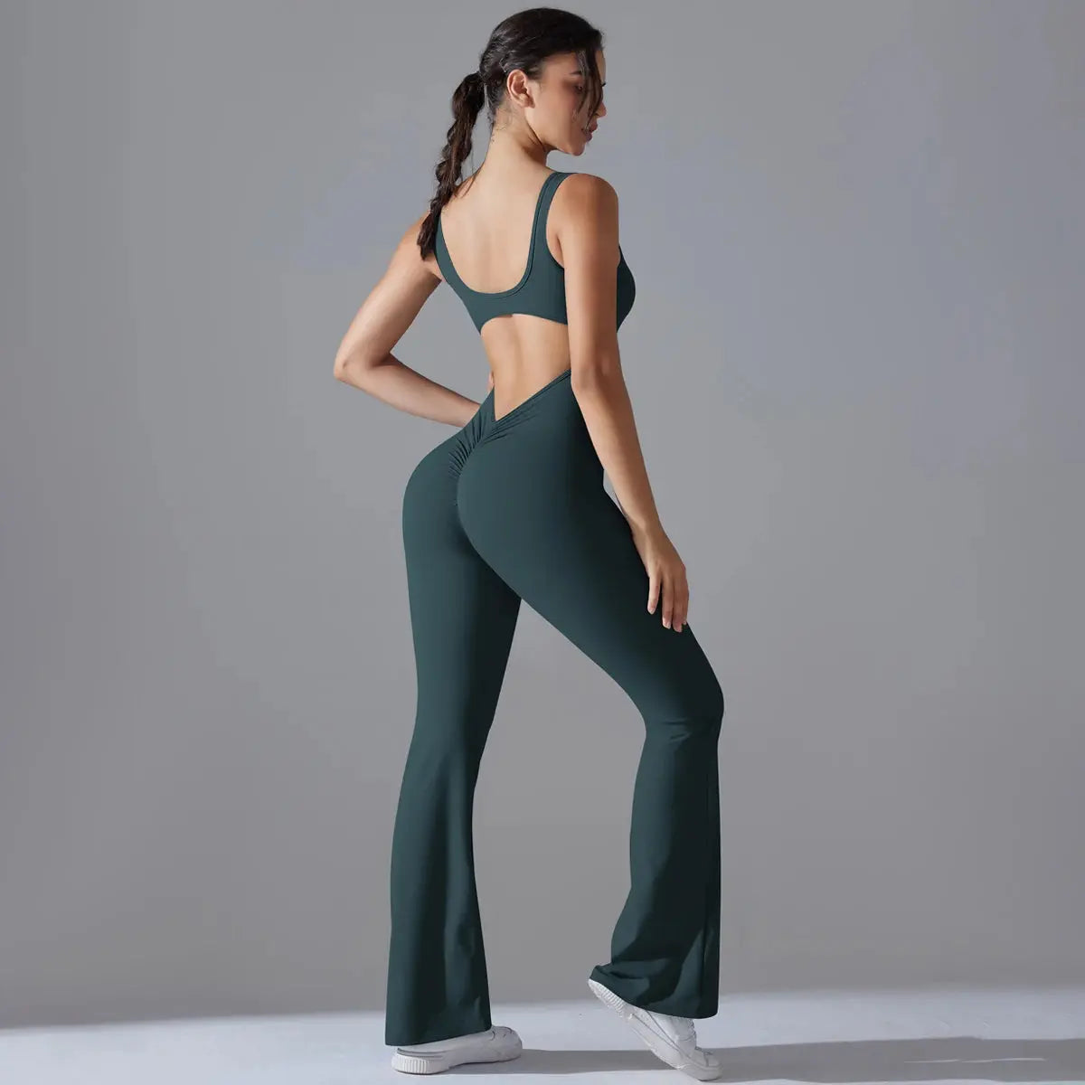 Second Skin BodyGlide Flare Jumpsuit - Lolu Active