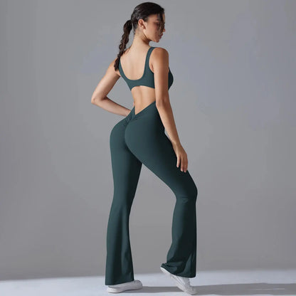 Second Skin BodyGlide Flare Jumpsuit - Lolu Active