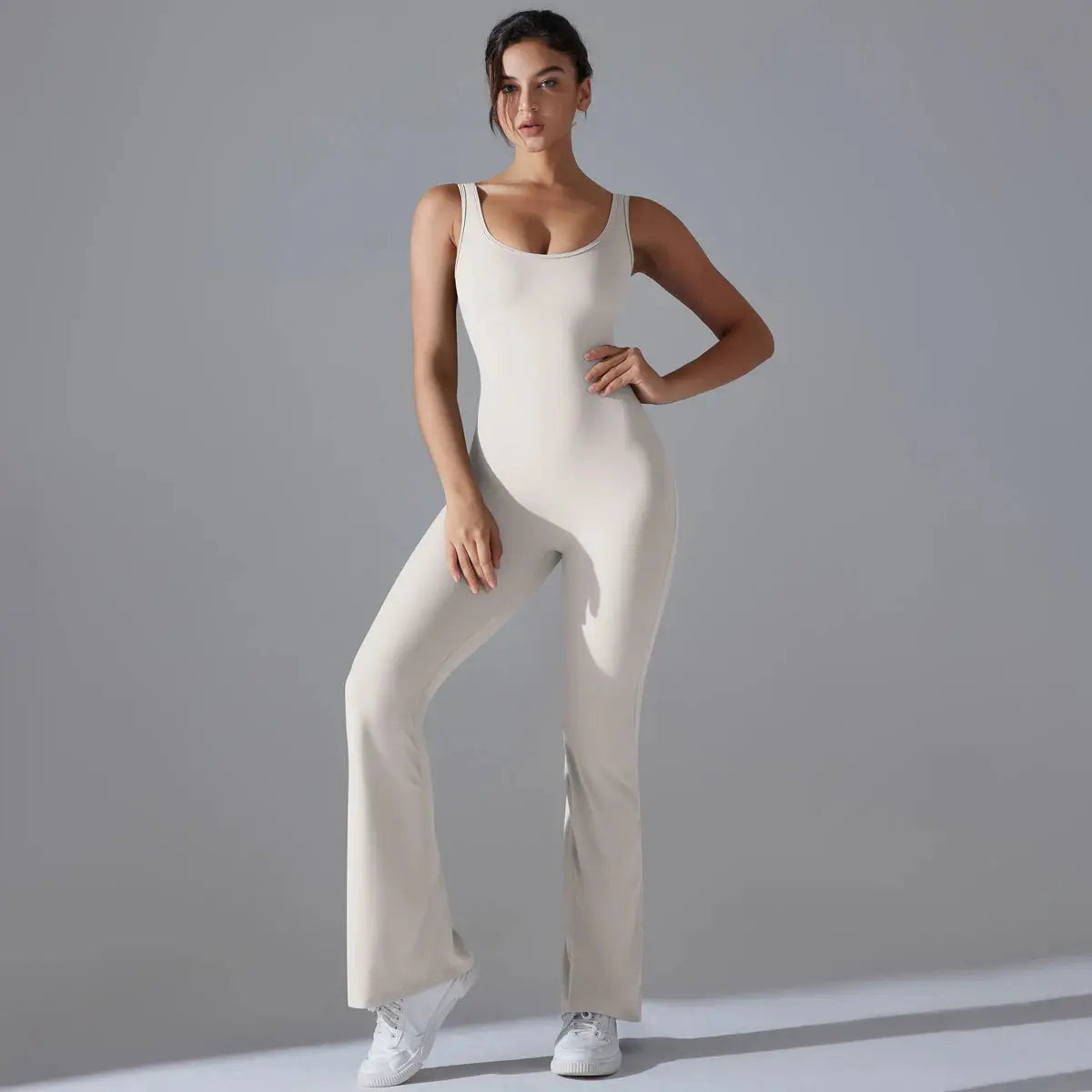 Second Skin BodyGlide Flare Jumpsuit - Lolu Active