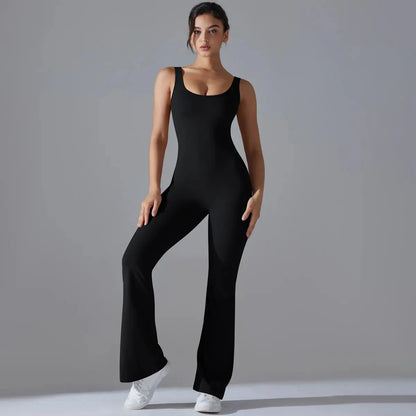 Second Skin BodyGlide Flare Jumpsuit - Lolu Active