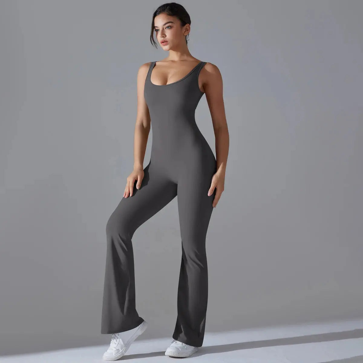 Second Skin BodyGlide Flare Jumpsuit - Lolu Active