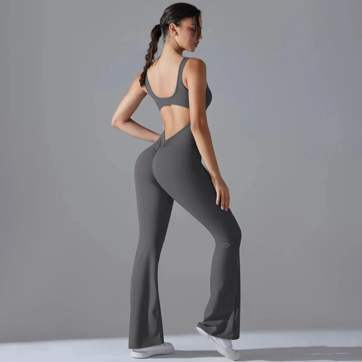Second Skin BodyGlide Flare Jumpsuit - Lolu Active