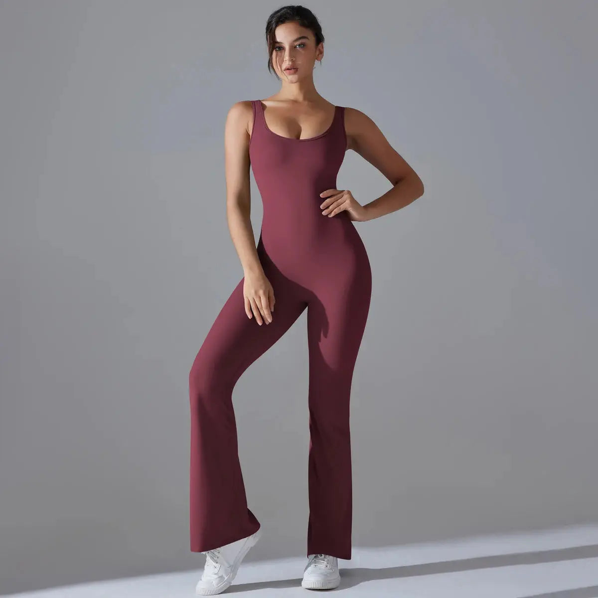 Second Skin BodyGlide Flare Jumpsuit - Lolu Active