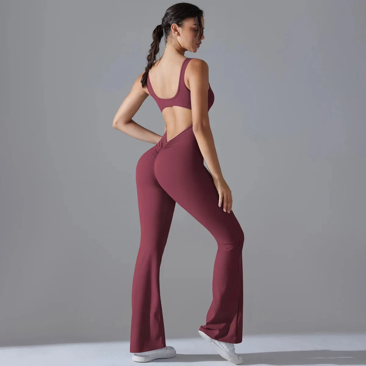 Second Skin BodyGlide Flare Jumpsuit - Lolu Active