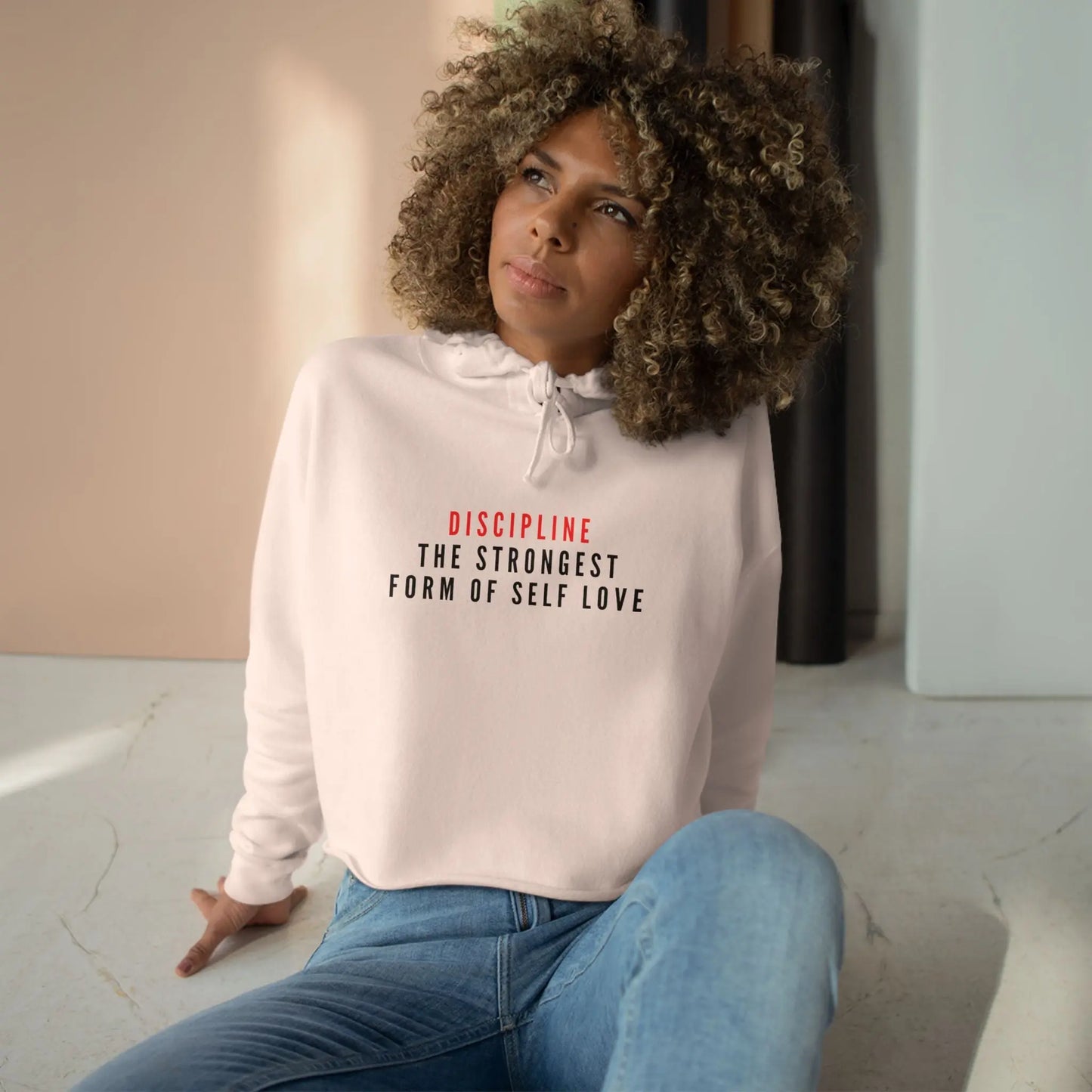 Self-Love Discipline Cropped Hoodie - Lolu Active