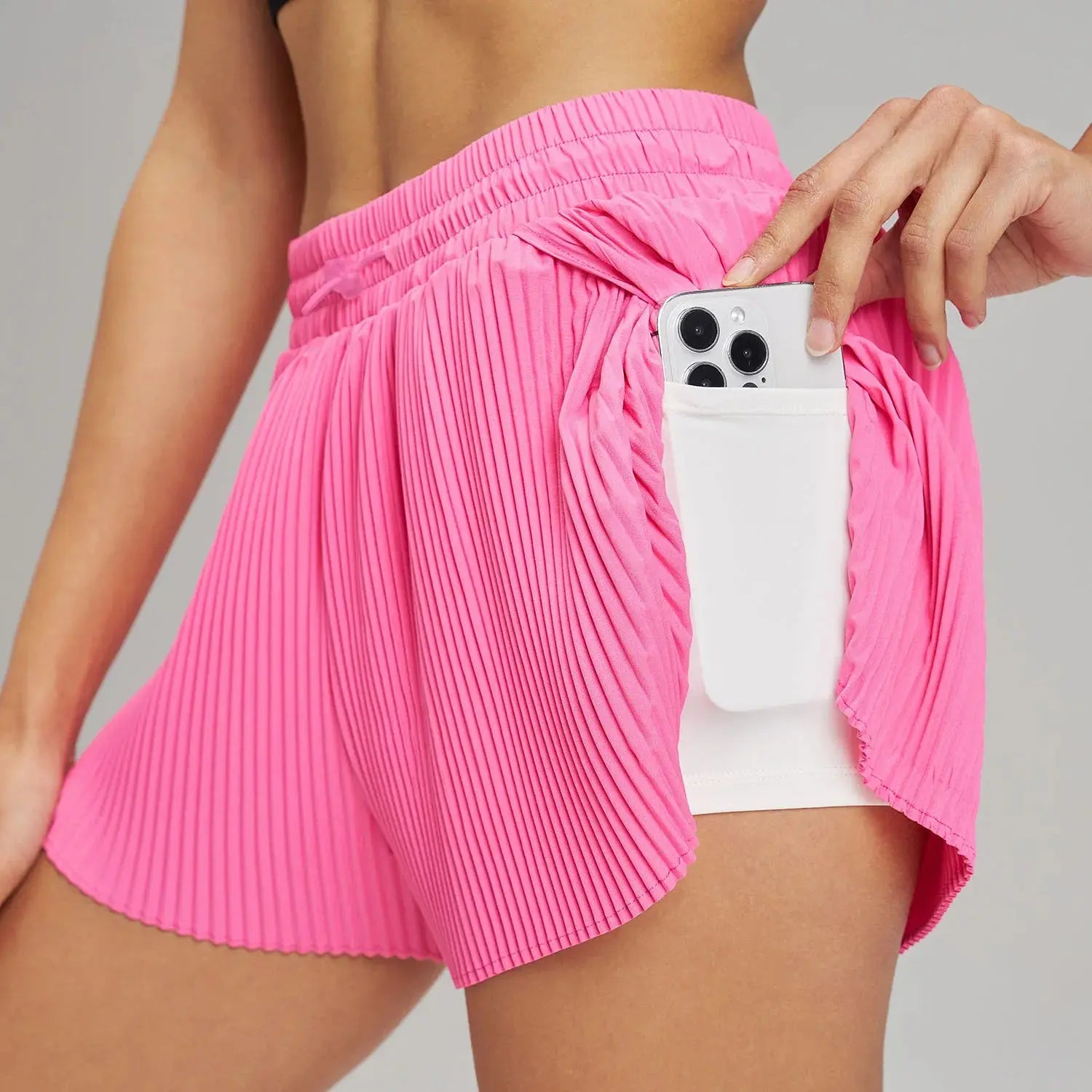 Split Second Skort – Pleated Active Skort | Lolu Active