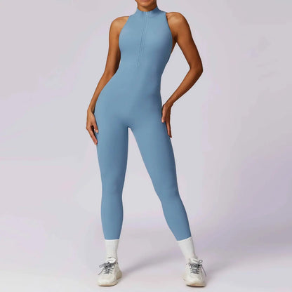 Veronica V-Back Halter Jumpsuit  Lolu Active
