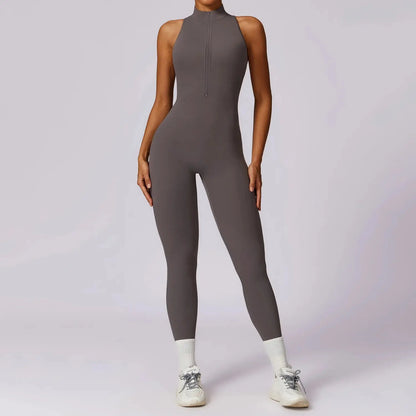Veronica V-Back Halter Jumpsuit  Lolu Active