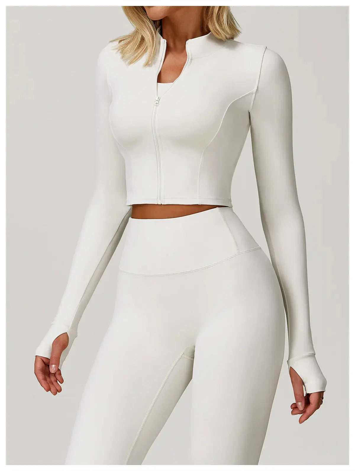 Women's Yoga Long Sleeve Sports Jacket Sexy Zip Fitness Yoga Shirt Gym Top Activewear Running Coats Workout Clothes For Cycling  Lolu Active