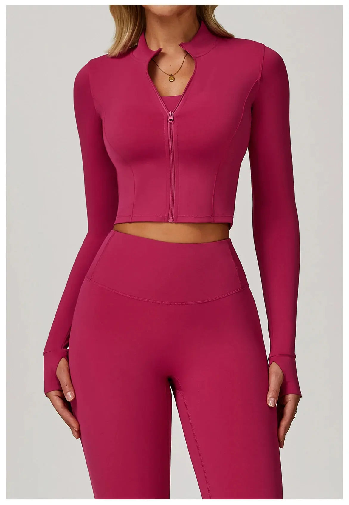 Women's Yoga Long Sleeve Sports Jacket Sexy Zip Fitness Yoga Shirt Gym Top Activewear Running Coats Workout Clothes For Cycling  Lolu Active