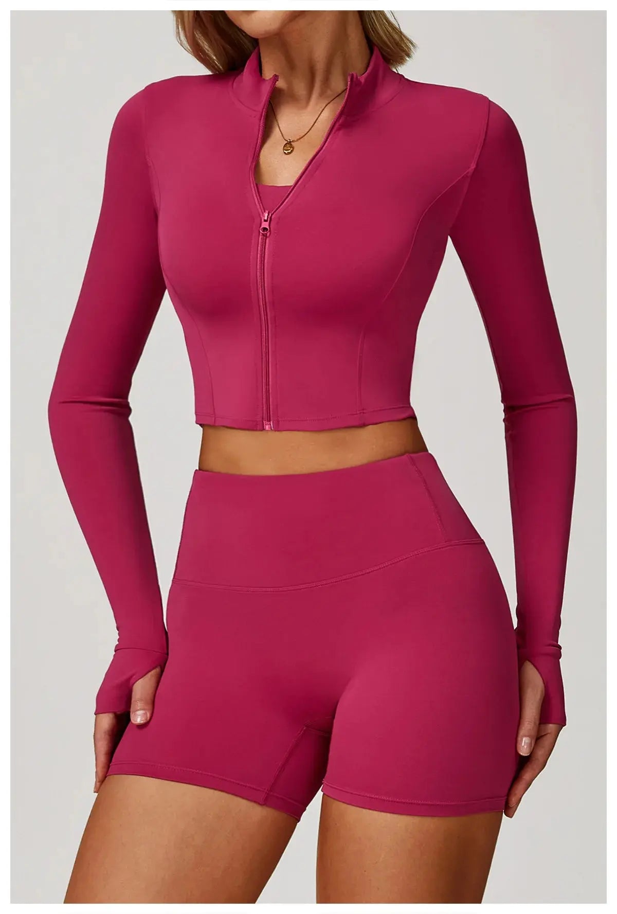 Women's Yoga Long Sleeve Sports Jacket Sexy Zip Fitness Yoga Shirt Gym Top Activewear Running Coats Workout Clothes For Cycling  Lolu Active