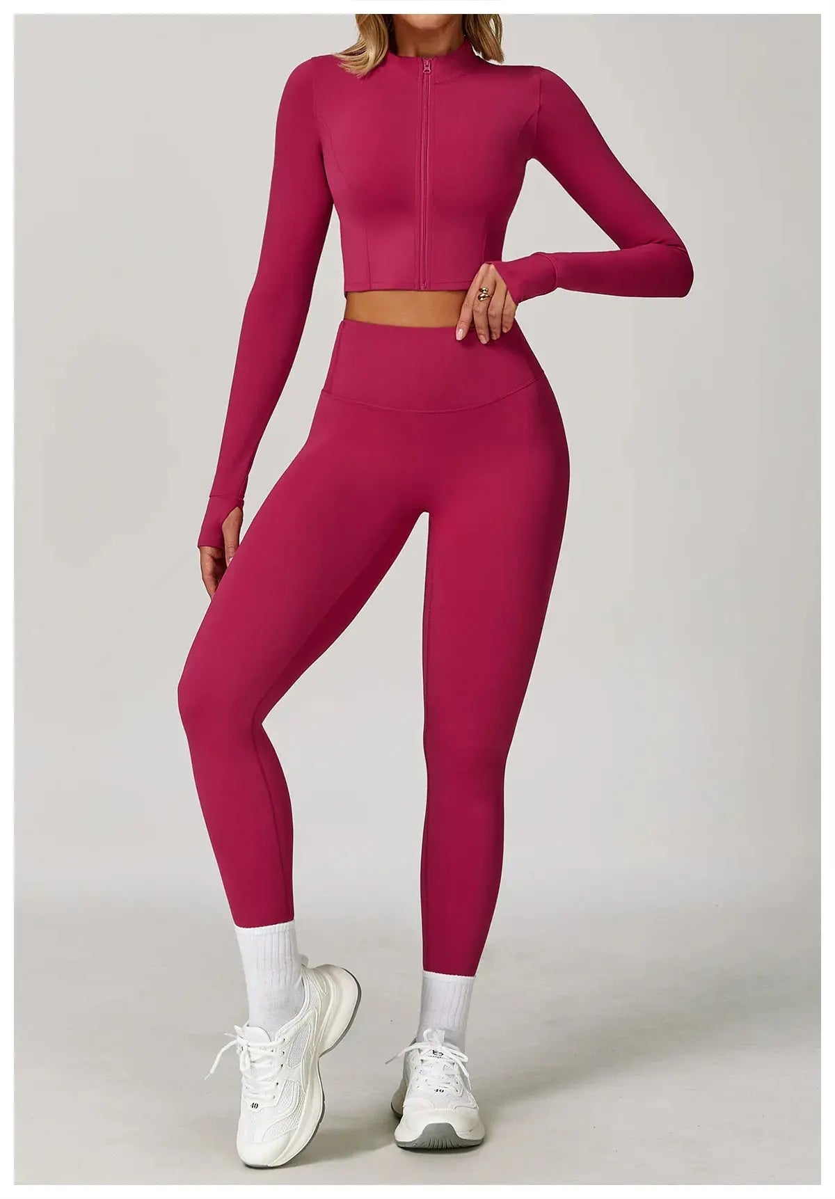 Women's Yoga Long Sleeve Sports Jacket Sexy Zip Fitness Yoga Shirt Gym Top Activewear Running Coats Workout Clothes For Cycling  Lolu Active