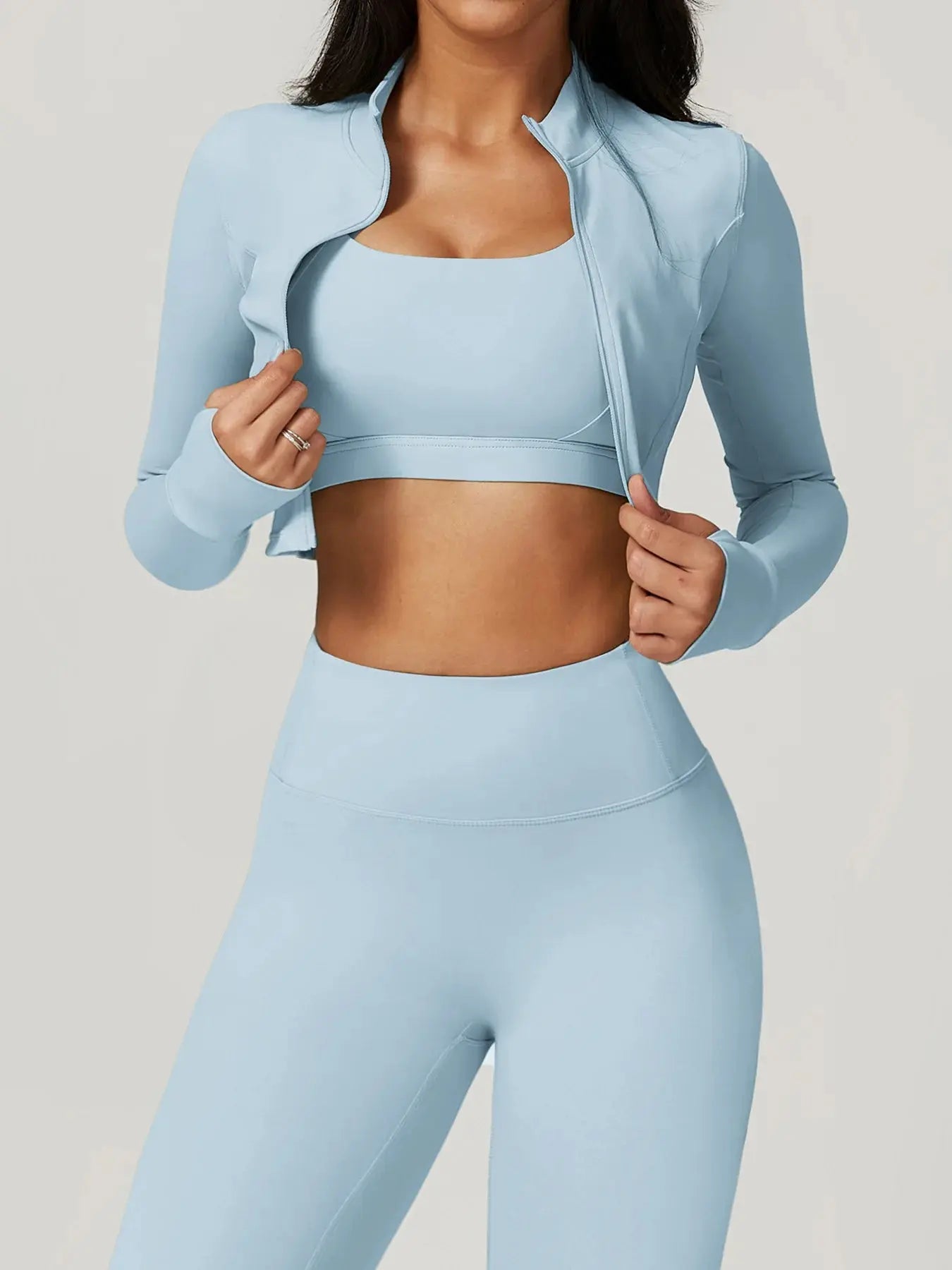 Women's Yoga Long Sleeve Sports Jacket Sexy Zip Fitness Yoga Shirt Gym Top Activewear Running Coats Workout Clothes For Cycling  Lolu Active