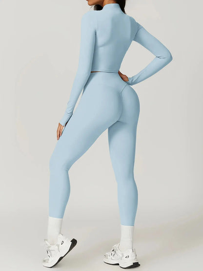 Women's Yoga Long Sleeve Sports Jacket Sexy Zip Fitness Yoga Shirt Gym Top Activewear Running Coats Workout Clothes For Cycling  Lolu Active