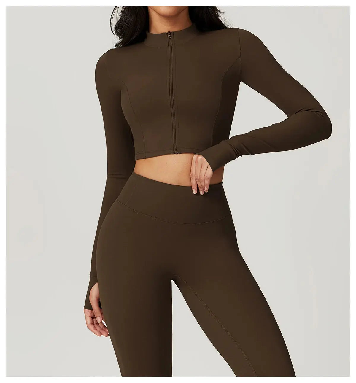 Women's Yoga Long Sleeve Sports Jacket Sexy Zip Fitness Yoga Shirt Gym Top Activewear Running Coats Workout Clothes For Cycling  Lolu Active