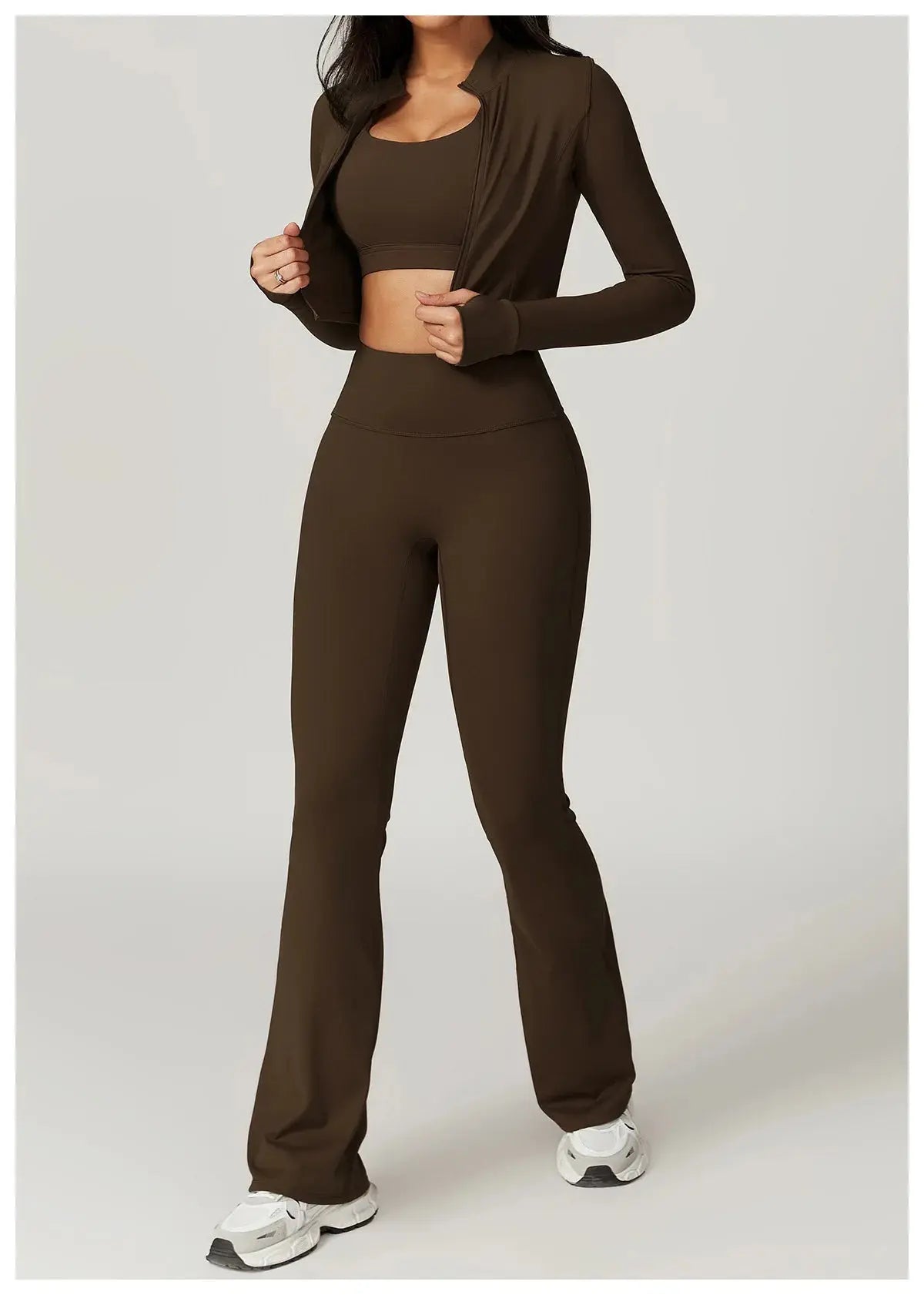 Women's Yoga Long Sleeve Sports Jacket Sexy Zip Fitness Yoga Shirt Gym Top Activewear Running Coats Workout Clothes For Cycling  Lolu Active