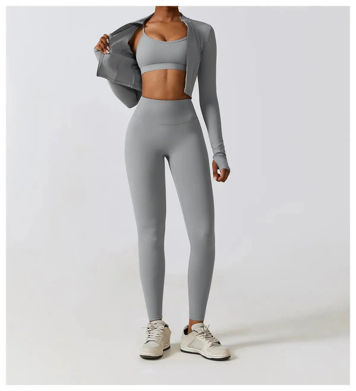 Women's Yoga Long Sleeve Sports Jacket Sexy Zip Fitness Yoga Shirt Gym Top Activewear Running Coats Workout Clothes For Cycling  Lolu Active
