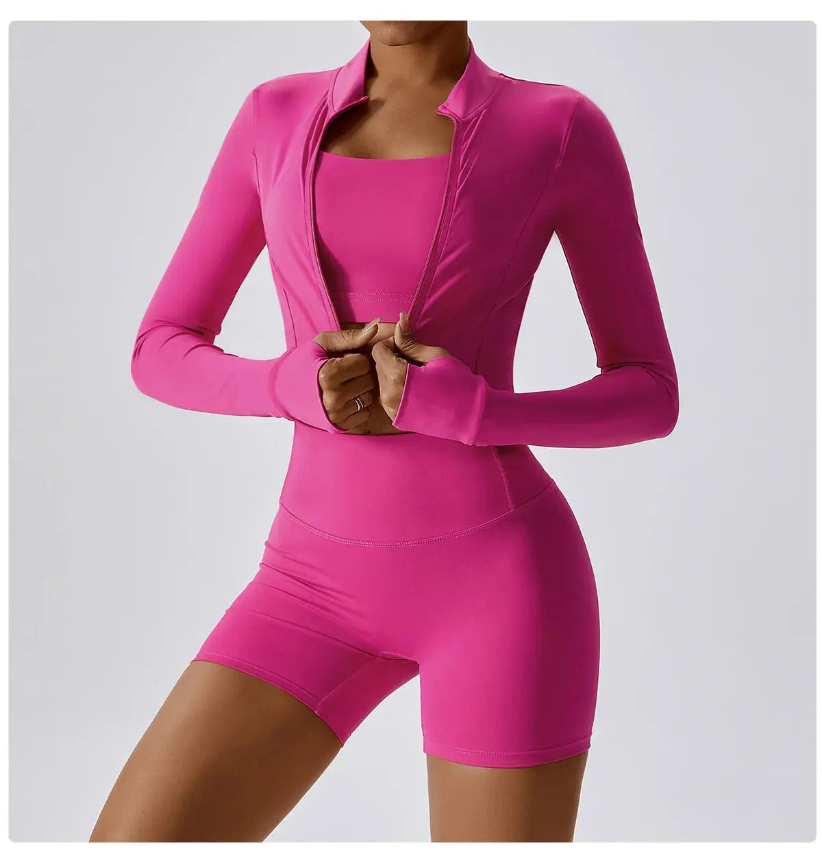 Women's Yoga Long Sleeve Sports Jacket Sexy Zip Fitness Yoga Shirt Gym Top Activewear Running Coats Workout Clothes For Cycling  Lolu Active