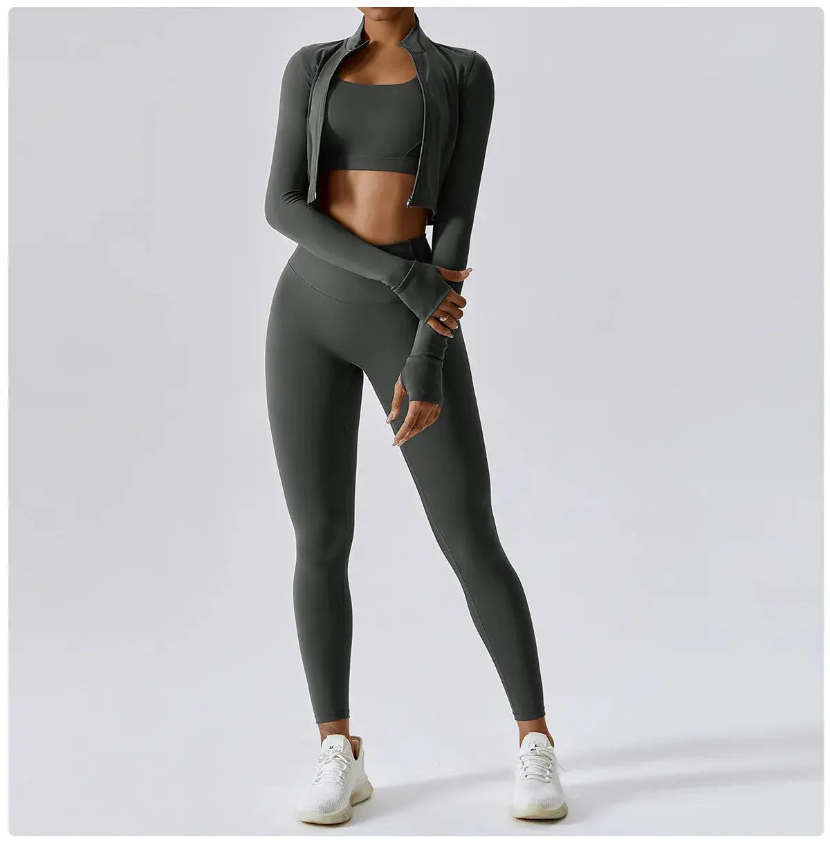 Women's Yoga Long Sleeve Sports Jacket Sexy Zip Fitness Yoga Shirt Gym Top Activewear Running Coats Workout Clothes For Cycling  Lolu Active