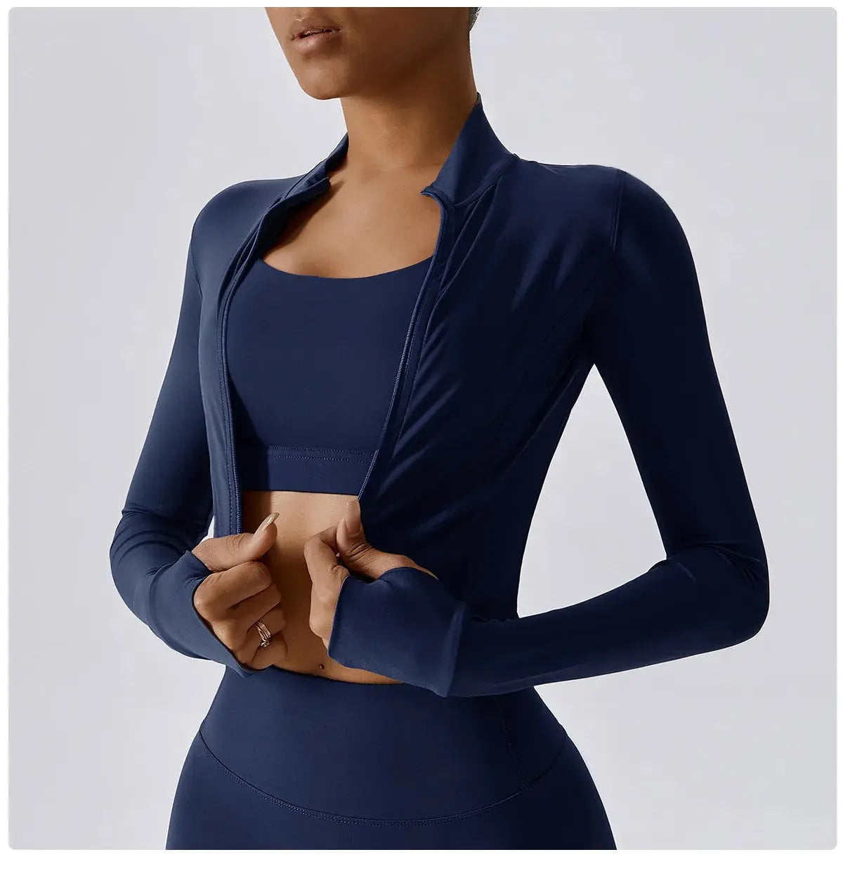 Women's Yoga Long Sleeve Sports Jacket Sexy Zip Fitness Yoga Shirt Gym Top Activewear Running Coats Workout Clothes For Cycling  Lolu Active