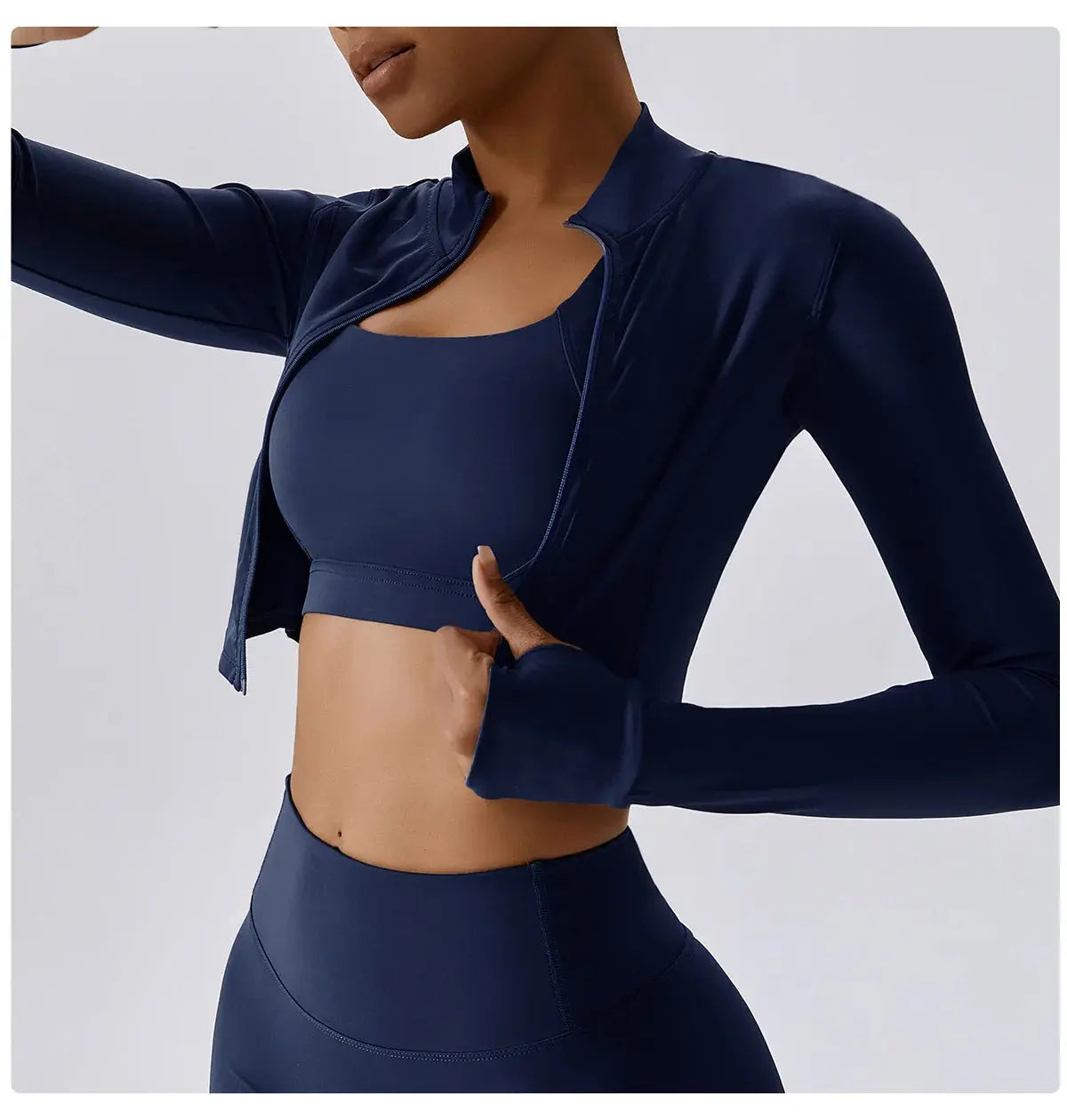Women's Yoga Long Sleeve Sports Jacket Sexy Zip Fitness Yoga Shirt Gym Top Activewear Running Coats Workout Clothes For Cycling  Lolu Active