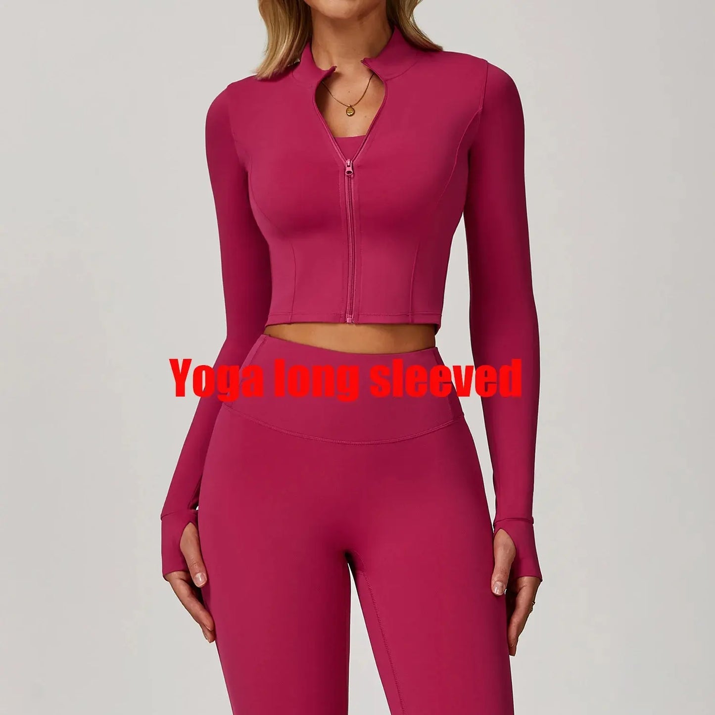 Women's Yoga Long Sleeve Sports Jacket Sexy Zip Fitness Yoga Shirt Gym Top Activewear Running Coats Workout Clothes For Cycling  Lolu Active