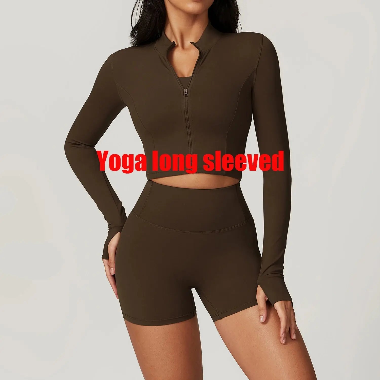 Women's Yoga Long Sleeve Sports Jacket Sexy Zip Fitness Yoga Shirt Gym Top Activewear Running Coats Workout Clothes For Cycling  Lolu Active