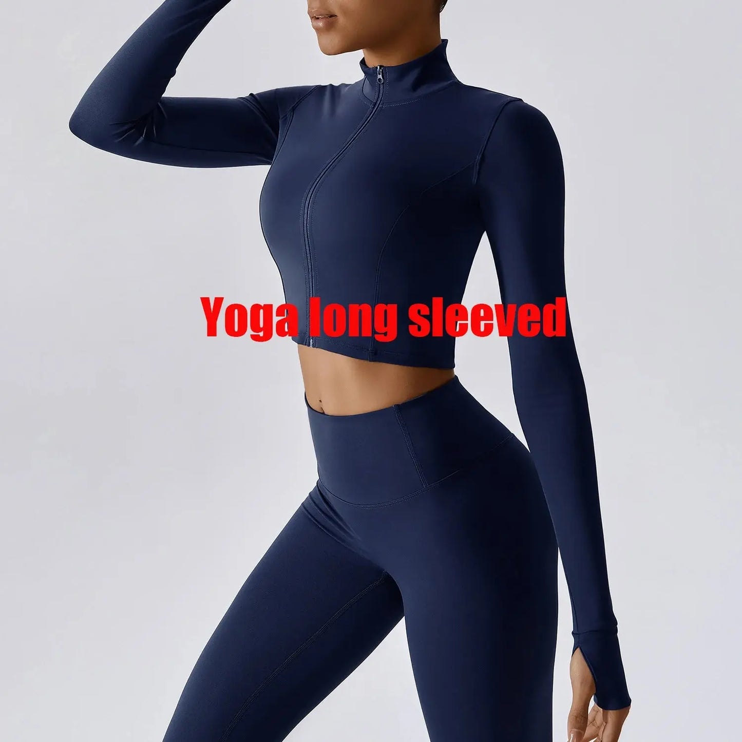 Women's Yoga Long Sleeve Sports Jacket Sexy Zip Fitness Yoga Shirt Gym Top Activewear Running Coats Workout Clothes For Cycling  Lolu Active