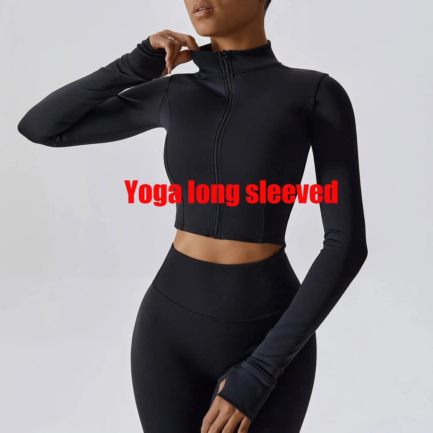 Women's Yoga Long Sleeve Sports Jacket Sexy Zip Fitness Yoga Shirt Gym Top Activewear Running Coats Workout Clothes For Cycling  Lolu Active