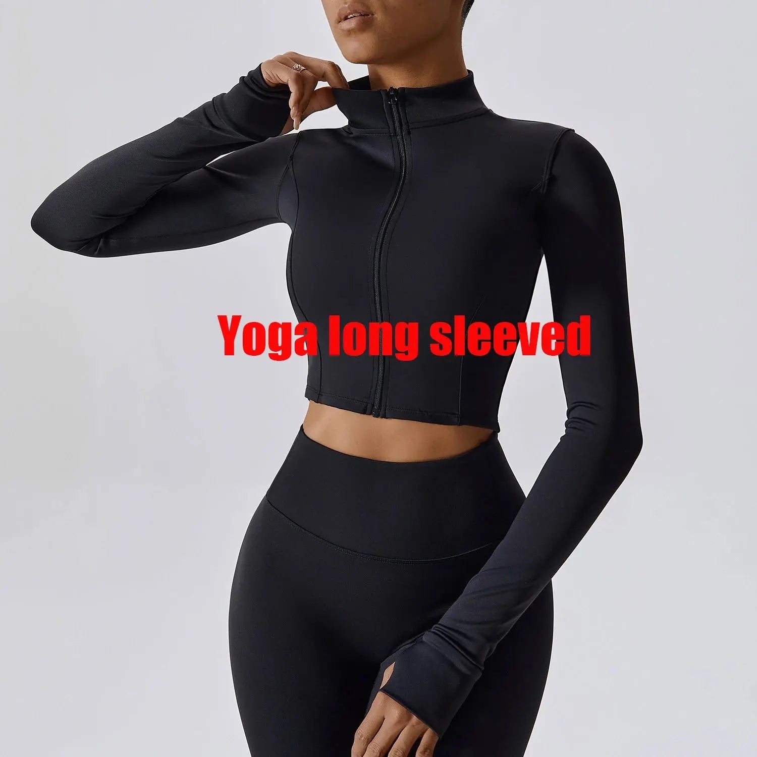 Women's Yoga Long Sleeve Sports Jacket Sexy Zip Fitness Yoga Shirt Gym Top Activewear Running Coats Workout Clothes For Cycling  Lolu Active