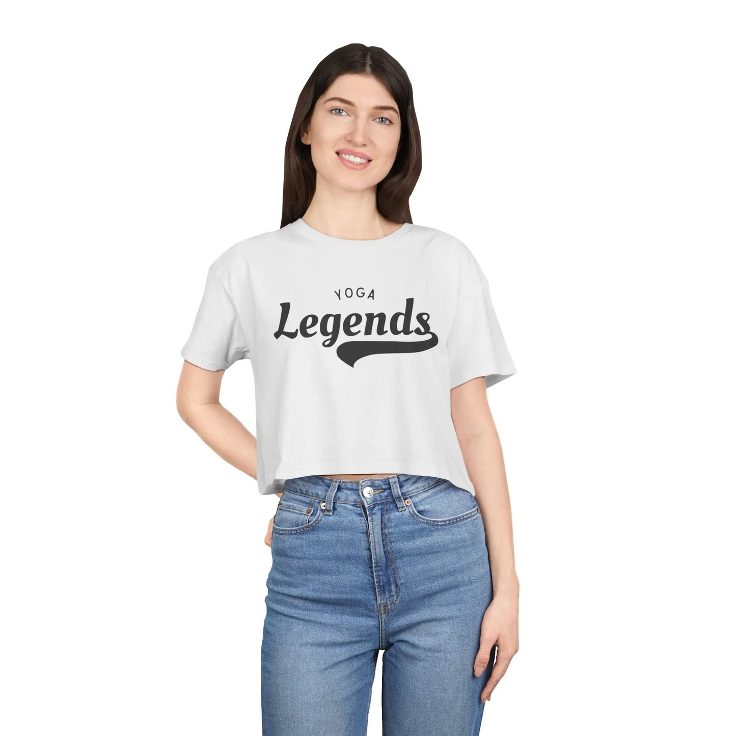 Yoga Legends Crop Tee  Lolu Active