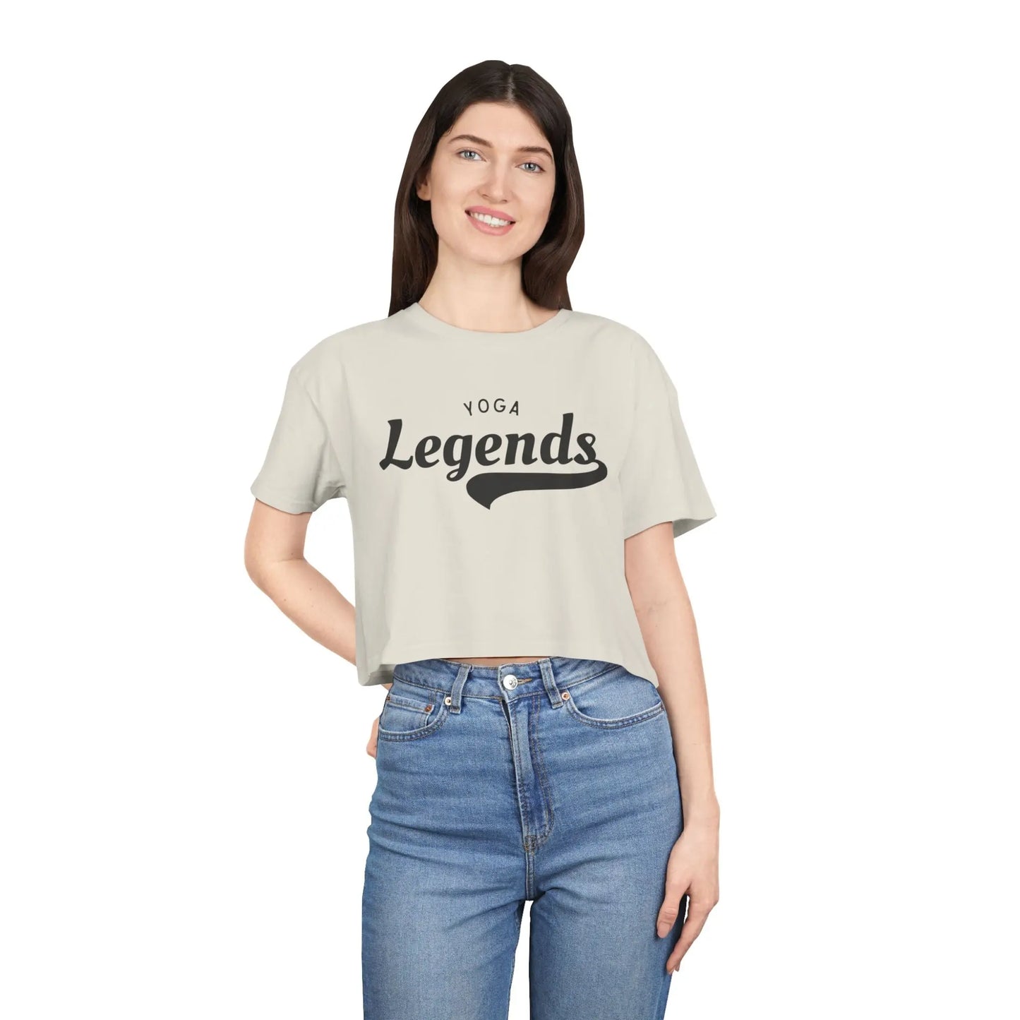 Yoga Legends Crop Tee  Lolu Active