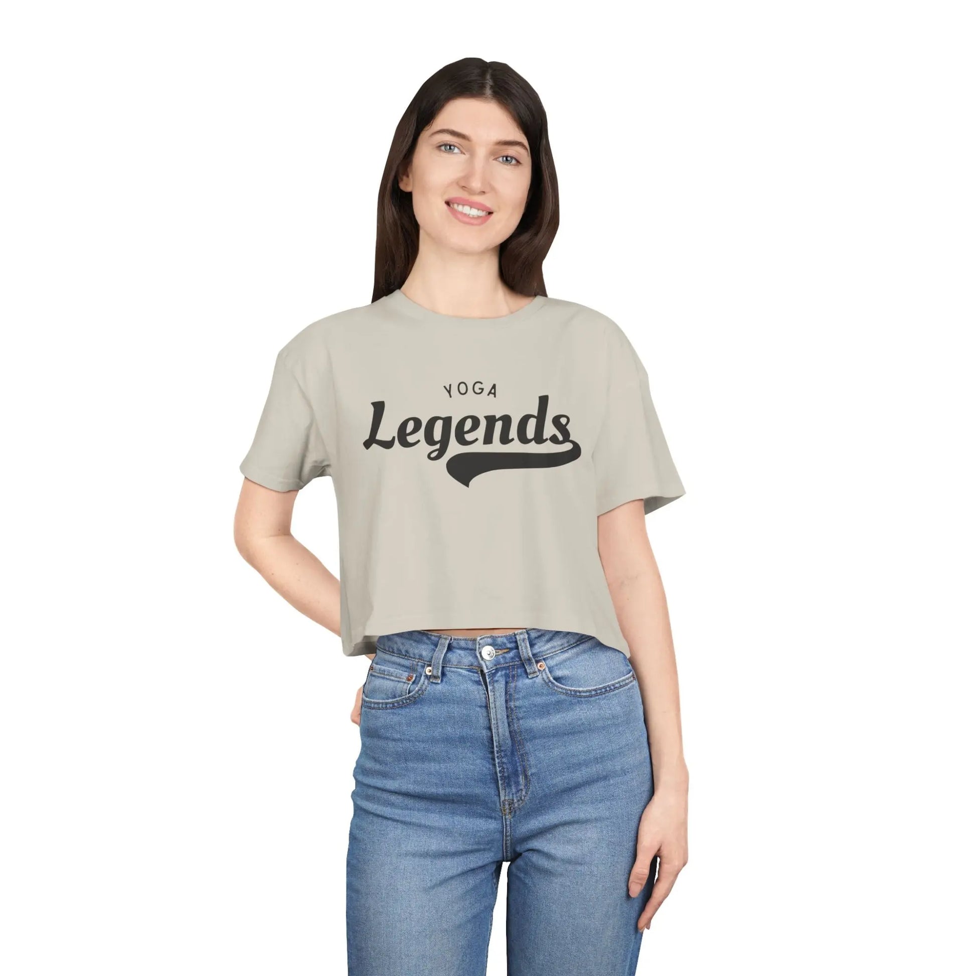 Yoga Legends Crop Tee  Lolu Active