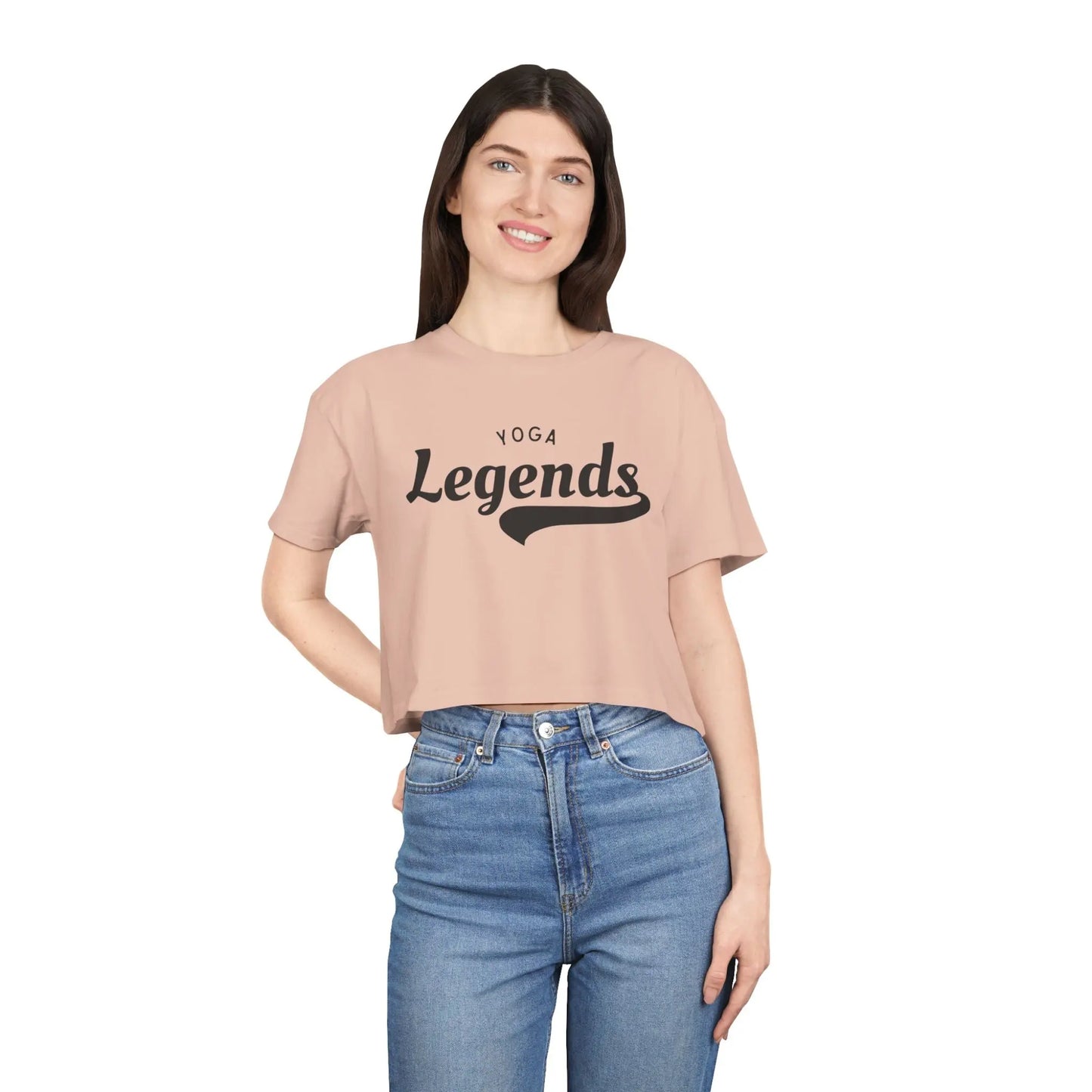 Yoga Legends Crop Tee  Lolu Active