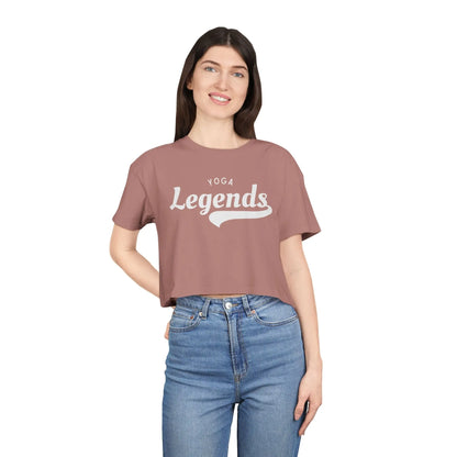 Yoga Legends Crop Tee  Lolu Active