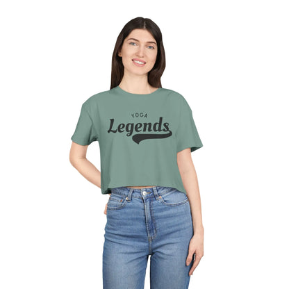 Yoga Legends Crop Tee  Lolu Active