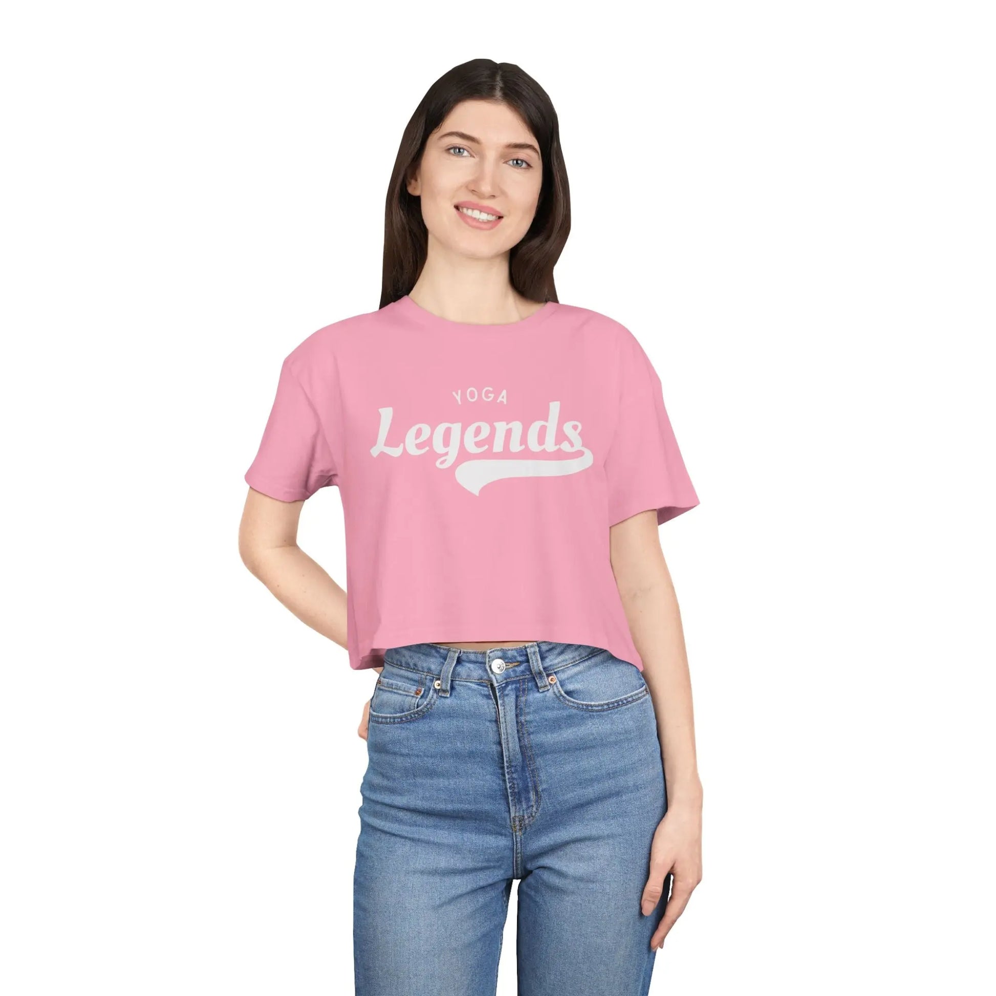 Yoga Legends Crop Tee  Lolu Active