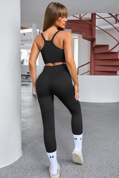 LE Cropped Active Top and Leggings Set