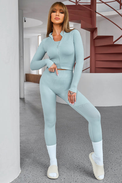 LE Cropped Active Top and Leggings Set