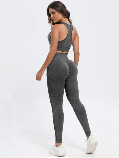 LE Wide Scoop Neck Top and Leggings Set