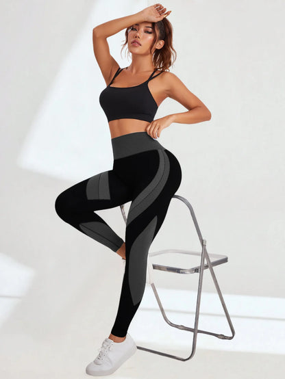 model posing in sculpting leggings